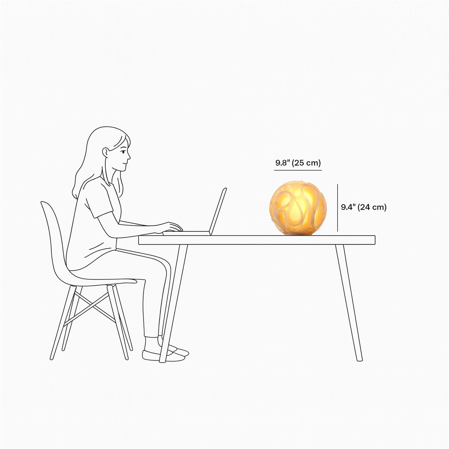 O1 GRAVITY SCULPTED LAMP - View 3