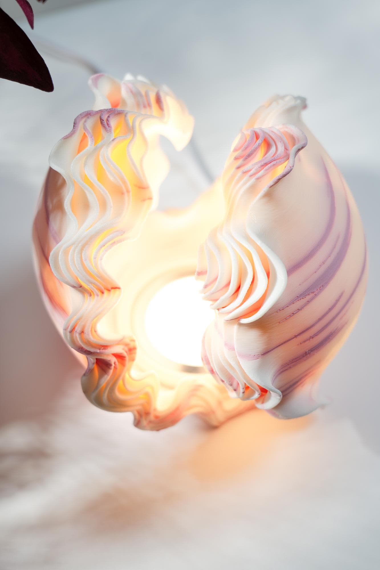 O11-S OCEAN PETALS SCULPTED MINI LAMP - View 4