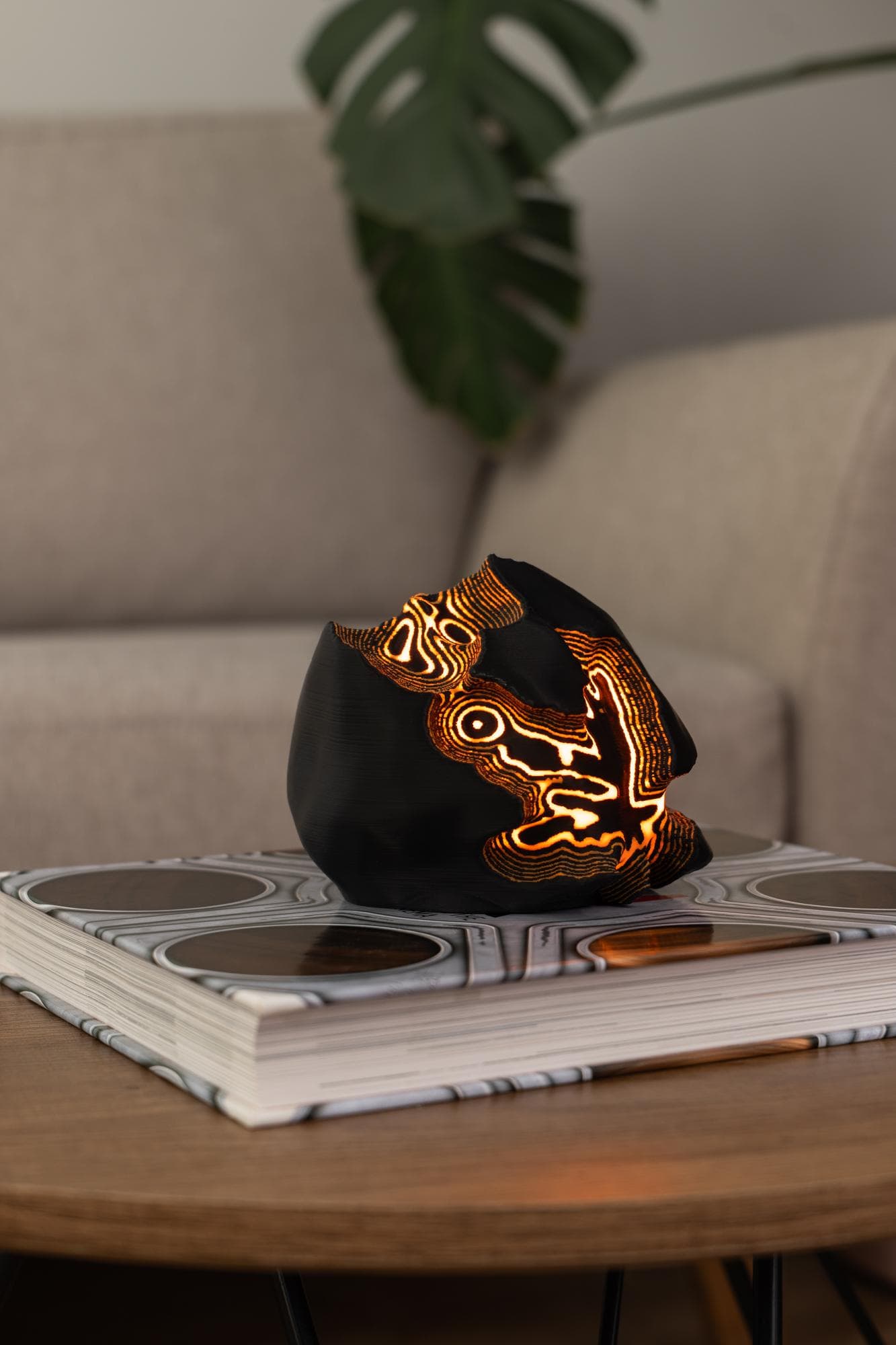 O12-S FIRE SCULPTED MINI LAMP - View 8