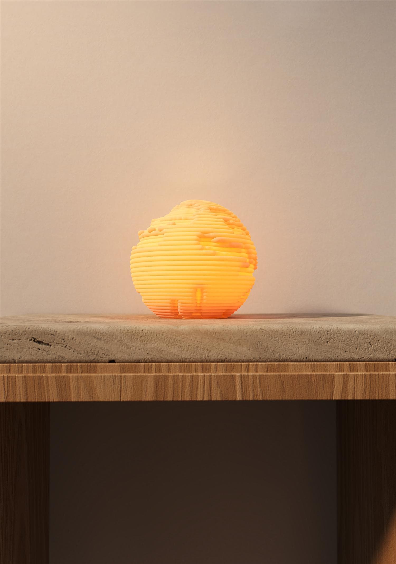O13-S EROSION SCULPTED MINI LAMP - View 3
