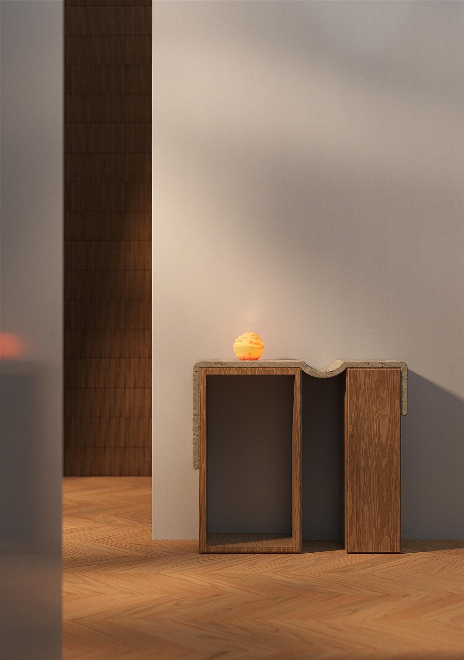 O13-S EROSION SCULPTED MINI LAMP - View 4