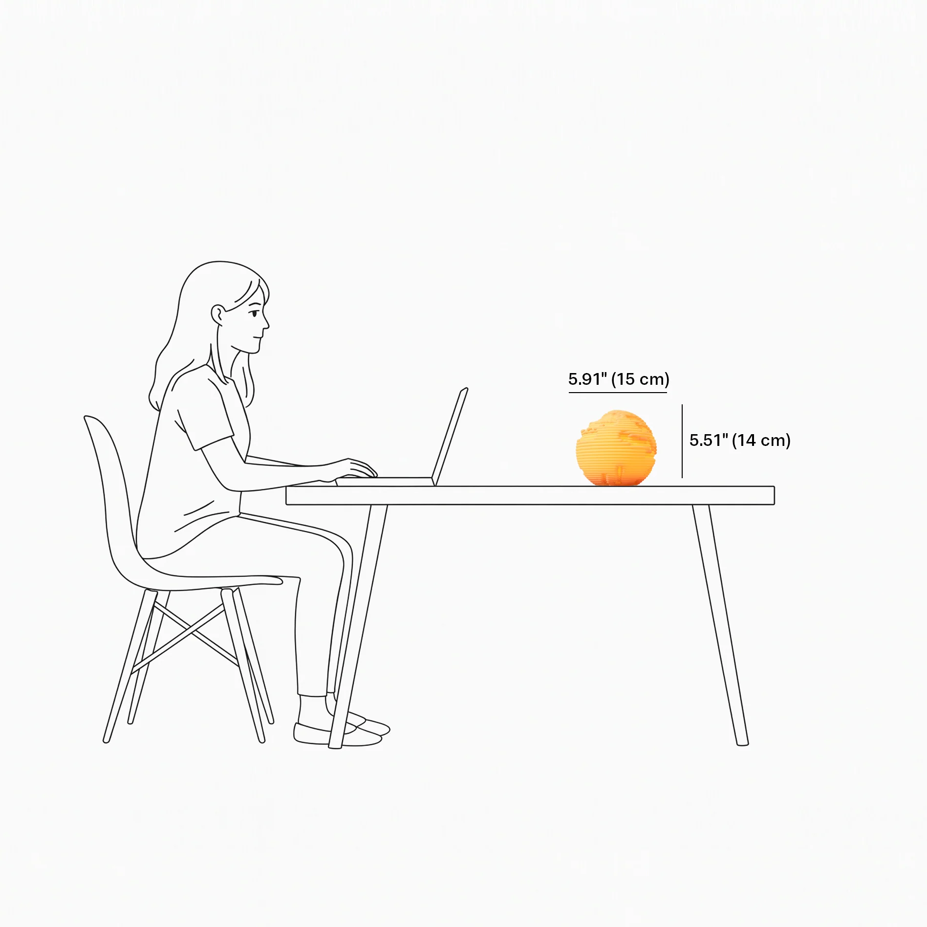 O13-S EROSION SCULPTED MINI LAMP - View 5